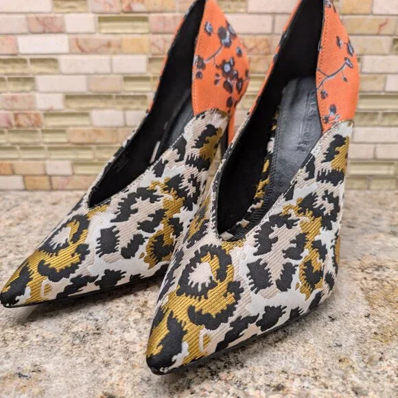 Asos Wide Fit Mustard Shoes NIB ASOS Yellow Snake Print Faux